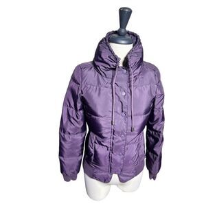 Juicy Couture Purple Down Puffer Jacket Coat Size Petite XSmall